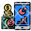 mobilephone-graph-money-report-financial-icon