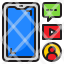mobilephone-message-smartphone-technology-vedio-icon