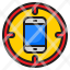 mobilephone-taget-smartphone-technology-goal-icon