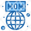 mom-international-day-mothers-globe-world-wide-care-icon