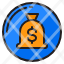 money-bag-button-currency-icon