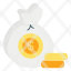 money-currency-coins-bag-budget-cost-icon