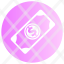 money-dollar-currency-banknotes-gradient-pink-icon