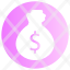 money-dollar-gradient-pink-icon