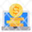 money-econnomy-business-finance-laptop-computer-icon