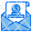 money-economy-business-finance-coin-mail-letter-icon