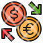 money-exchange-dollar-euro-coin-icon