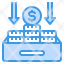 money-flow-coins-business-box-icon