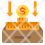 money-flow-coins-business-box-icon