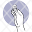 money-hand-coin-cent-pictogram-icon