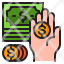 money-hand-finance-payment-coin-icon