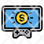 monitor-gamepad-gaming-money-winner-icon