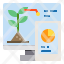 monitor-smartphone-plants-chat-icon