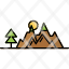 mountains-nature-outdoor-camping-survival-icon