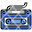 music-filloutline-casette-cassette-tape-radio-sound-icon