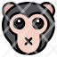mute-monkey-animal-wildlife-pet-face-icon