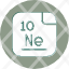 neon-periodic-table-atom-atomic-chemistry-element-mendeleev-science-icon