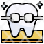 nerd-filloutline-braces-odontology-dentist-tooth-medical-icon