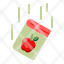 newtons-apple-fruit-fruits-food-apples-science-physics-theory-icon