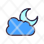 night-lifestyle-moon-cloudy-icon