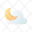 night-moon-cloud-weather-moonlight-crescent-icon