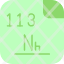 nihoniumperiodic-table-atom-atomic-chemistry-element-mendeleev-icon