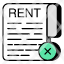 no-rent-paper-wrong-rent-paper-rent-document-rent-doc-rent-archive-icon