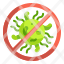 no-virus-diagnosis-scientist-bacteria-signaling-research-forbidden-icon