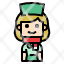nurse-woman-healthcare-christmas-avatar-icon