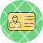 office-id-card-identity-license-name-tag-icon