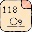 oganesson-periodic-table-atom-atomic-chemistry-element-mendeleev-icon