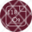 oganessonperiodic-table-atom-atomic-chemistry-element-mendeleev-icon