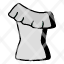 one-shoulder-dress-party-cloth-womenswear-attire-apparel-icon