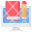 online-learning-book-pencil-computer-icon
