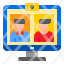 online-learning-vedio-call-man-webcam-communication-icon