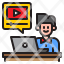 online-learning-vedio-player-man-education-icon