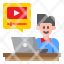 online-learning-vedio-player-man-education-icon