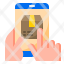 online-mobilephone-delivery-logistic-parcel-box-icon