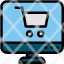 online-shopping-ecommerce-commerce-and-smart-cart-screen-optimization-icon