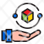 package-management-database-network-hand-icon
