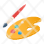 paintbrush-and-paint-tray-icon