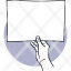 paper-hand-holding-horizontal-empty-mockup-blank-pictogram-icon