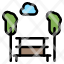 park-bench-view-trees-icon