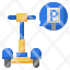 parking-signage-scooter-transportation-excercise-icon