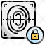 password-filloutline-fingerprint-scan-security-lock-login-icon