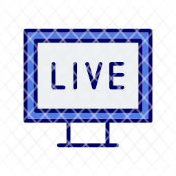 pc icon, live icon, streaming icon, digital icon, marketing icon ...