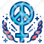 peace-gender-women-female-symbol-laurel-wreath-icon