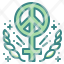 peace-gender-women-female-symbol-laurel-wreath-icon