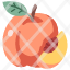 peach-agriculture-fresh-healthy-food-fruit-bunch-icon