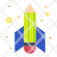 pencil-rocket-success-start-up-icon